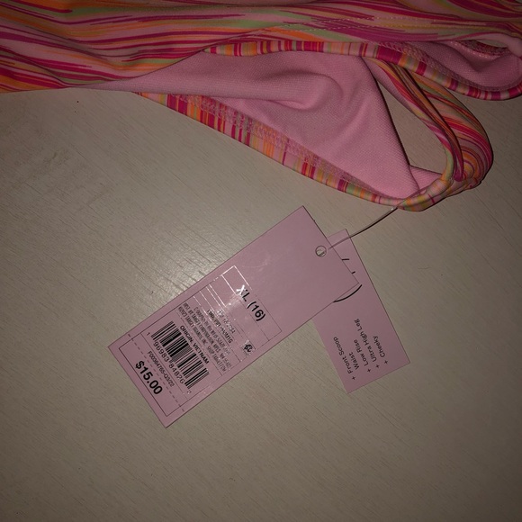 Pink stripe wild fable bikini bottoms  size XL (16) - Picture 5 of 5